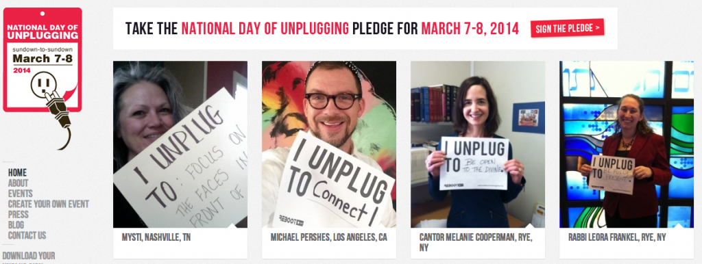 National day of unplugging
