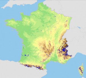 carte de France - zone blanche